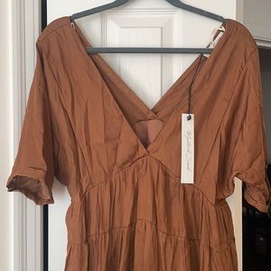 Mustard Sees Copper Dress sz Small NWT